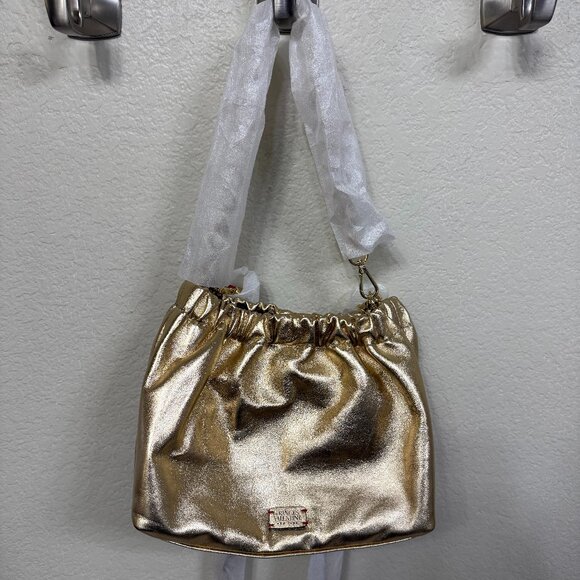 Frances Valentine Handbags - Frances Valentine Gold Pouch Bici New With Tags